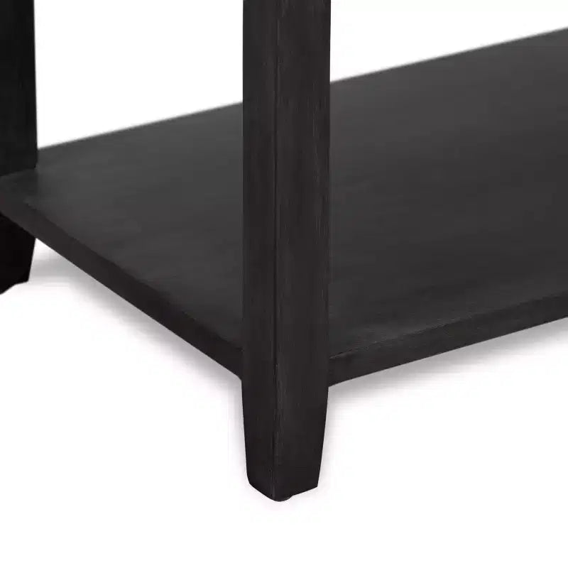 Elmhurst Mobiletto Grigio Scuro - Finch: Stile Tradizionale, Ferramenta in Bronzo, Struttura in Legno, 2 Ante, 2 Cassetti