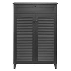 Baxton Studio Harding Scarpiera - Mobile contenitore - Espresso: Composito di legno, Contiene 20 paia, Design indipendente