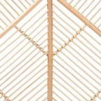 Natural Brown Freestanding Rattan Headboard, for 152 × 203 cm Mattress