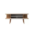Utopia Splayed Wooden Legs and 4 Shelves TV Stand for TVs up to 50 - Manhattan Comfort