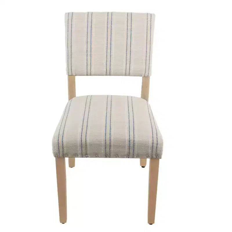 Set di 2 sedie da pranzo a righe - HomePop