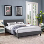 Letto Anya interamente in tessuto - Modway