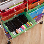 ECR4Kids Carrello Portaoggetti Salvaspazio con 12 Cassetti, Organizzatore Mobile