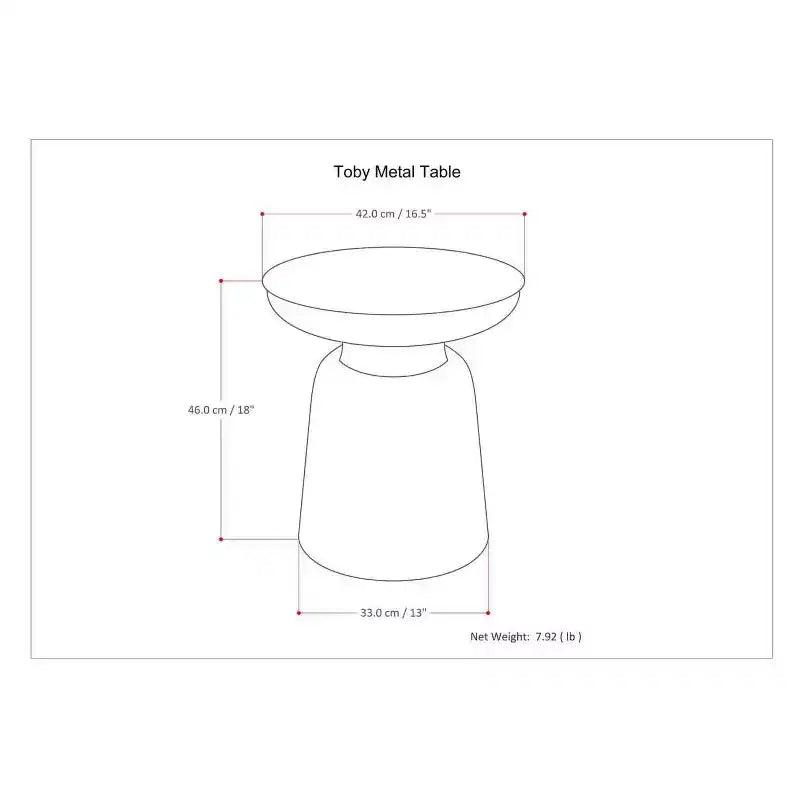 Layne Metal Accent Table - WyndenHall