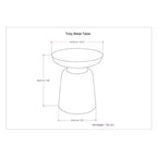 Layne Metal Accent Table - WyndenHall