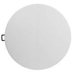 Flash Furniture Freeman 4-Foot Round Bi-Fold Granite White Plastic Banquet and Event Folding Table with Carrying Handle
