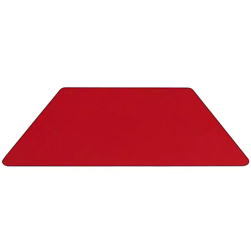 Flash Furniture Tavolo attività in laminato termico trapezoidale 29''L x 57''W - Altezza gambe regolabile standard