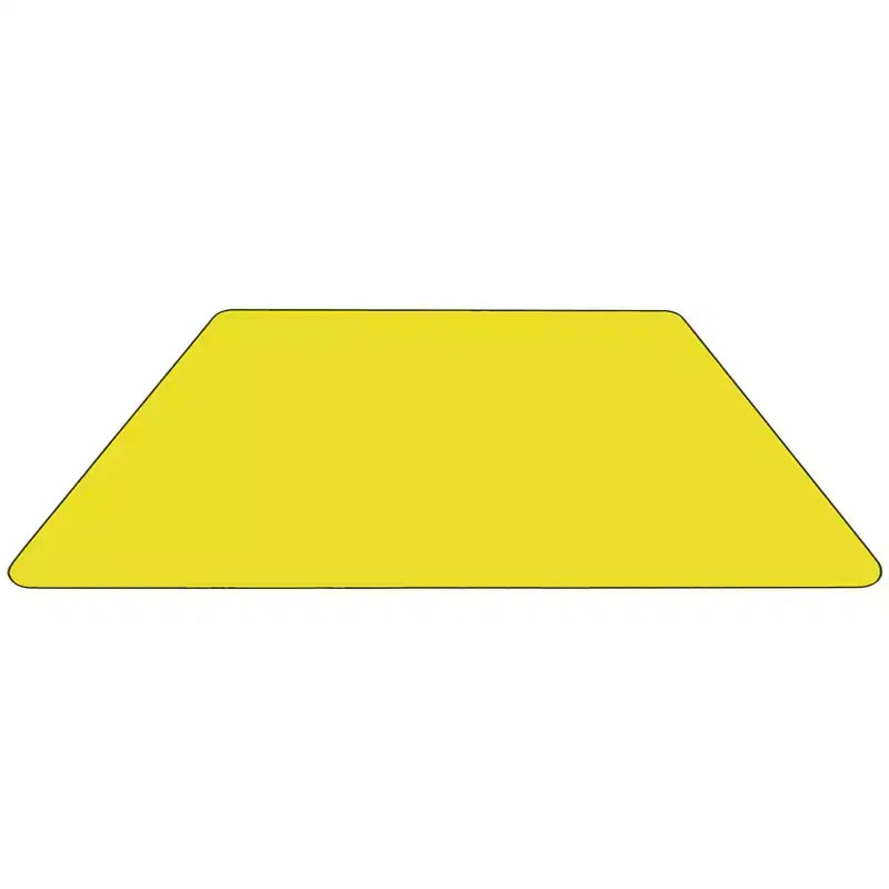 Flash Furniture Tavolo attività in laminato termico trapezoidale 29''L x 57''W - Altezza gambe regolabile standard