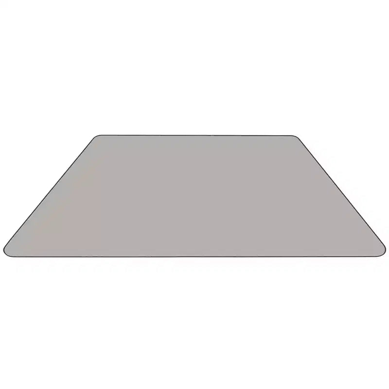 Flash Furniture Tavolo attività in laminato termico trapezoidale 29''L x 57''W - Altezza gambe regolabile standard
