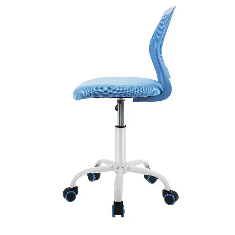 Costway Sedia Scrivania per Bambini Girevole Ergonomica in Rete Traspirante Altezza Regolabile Rosa/Blu/Turchese/Viola/Grigio/Verde Chiaro