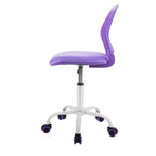Costway Sedia Scrivania per Bambini Girevole Ergonomica in Rete Traspirante Altezza Regolabile Rosa/Blu/Turchese/Viola/Grigio/Verde Chiaro