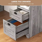 Scrivania angolare a L per computer Costway Tavolo da scrittura Workstation per studio con cassetti e contenitori