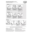 Set di 2 mensole espositive Command senza danni con 8 strisce medie