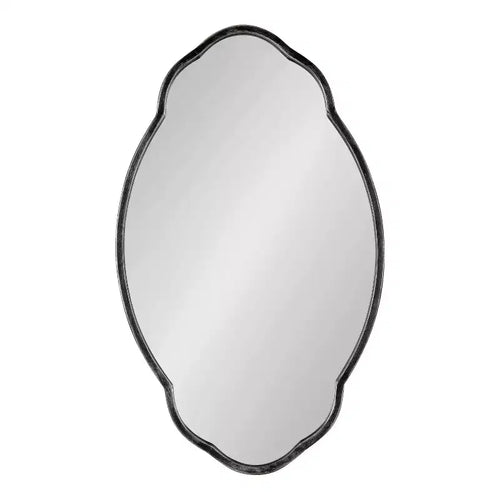 Specchio decorativo ovale smerlato Magritte 18 x 30 - Kate & Laurel All Things Decor