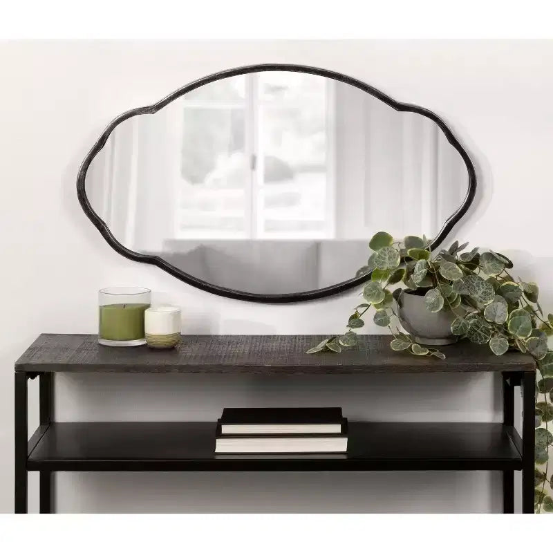 Specchio decorativo ovale smerlato Magritte 18 x 30 - Kate & Laurel All Things Decor