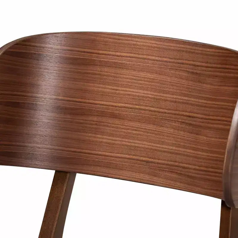 Set di 2 sedie da pranzo Alston in tessuto imbottito e legno - Baxton Studio