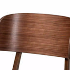 Set di 2 sedie da pranzo Alston in tessuto imbottito e legno - Baxton Studio