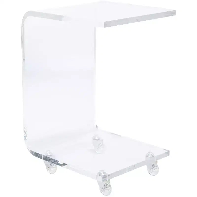 Carrello da bar Rollins in acrilico - BCT8006A - Trasparente - Safavieh