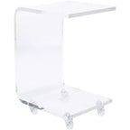 Carrello da bar Rollins in acrilico - BCT8006A - Trasparente - Safavieh