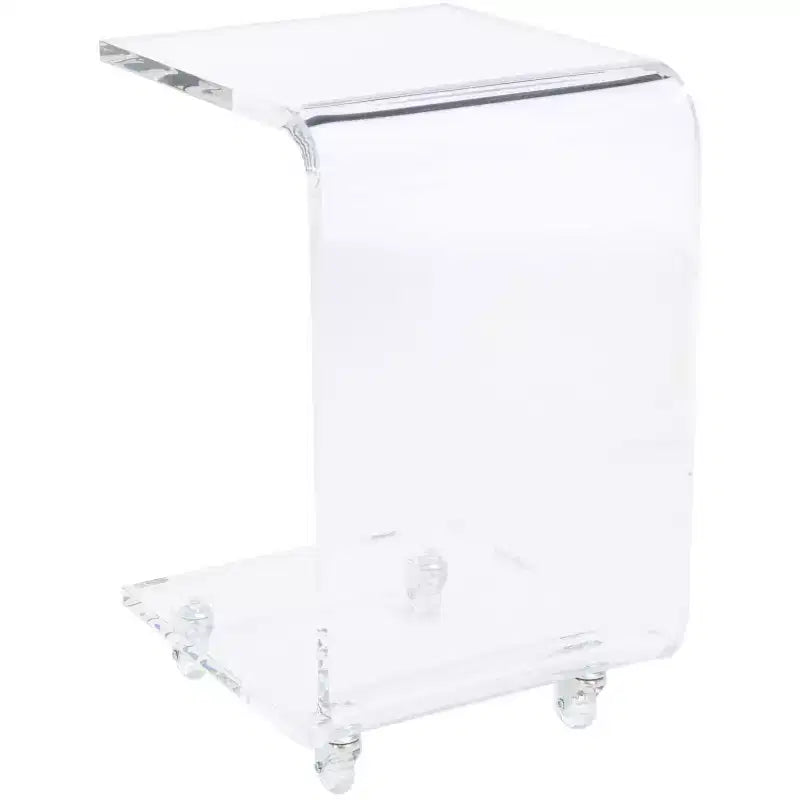 Carrello da bar Rollins in acrilico - BCT8006A - Trasparente - Safavieh