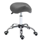 Sgabello a rotelle ergonomico HOMCOM con seduta a sella, in similpelle, idraulico, regolabile in altezza e girevole per salone, studio medico, centro estetico