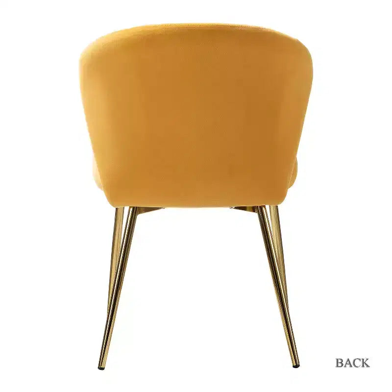 Emma Side Chair with Metal Legs for Living Room and Bedroom Velvet Accent Chair| KARAT HOME