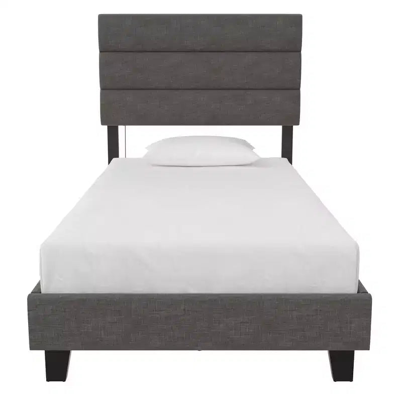 RealRooms Paloma Upholstered Bed with Dual USB Port