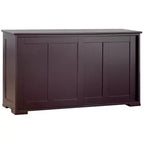 Costway Credenza da Cucina Mobile Contenitore Armadio da Buffet Legno Porte Scorrevoli Dispensa Nero/Grigio/Marrone/Bianco