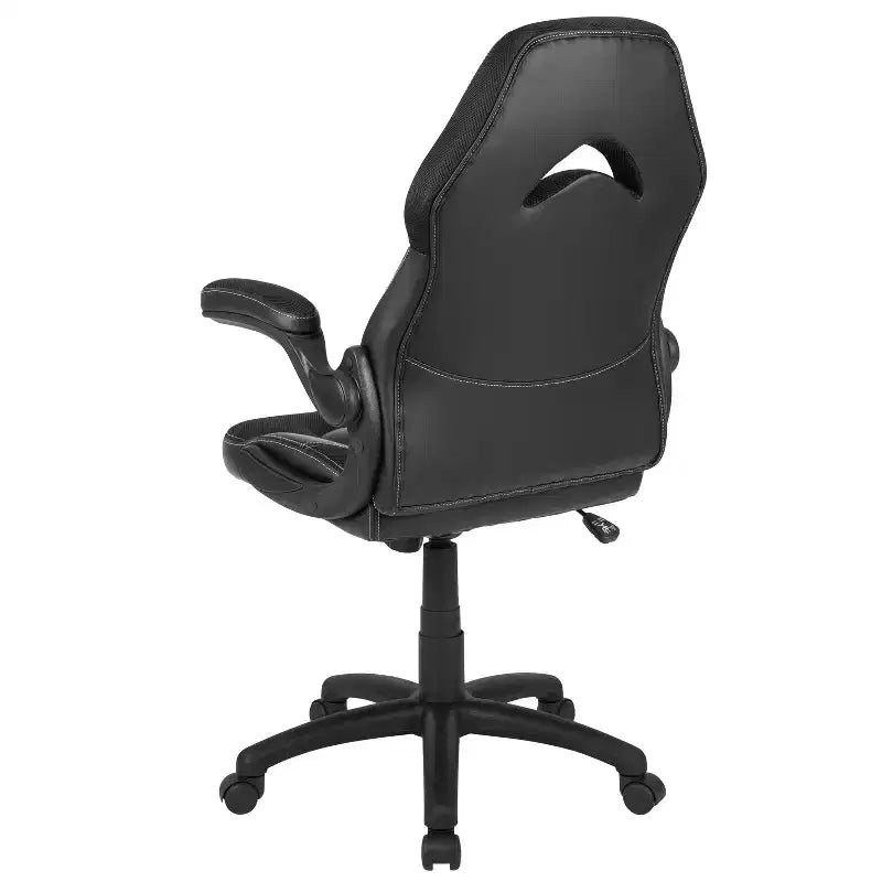 Sedia da gaming BlackArc High Back con rivestimento in similpelle, sedile girevole regolabile in altezza e braccioli imbottiti ribaltabili
