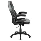 Sedia da gaming BlackArc High Back con rivestimento in similpelle, sedile girevole regolabile in altezza e braccioli imbottiti ribaltabili