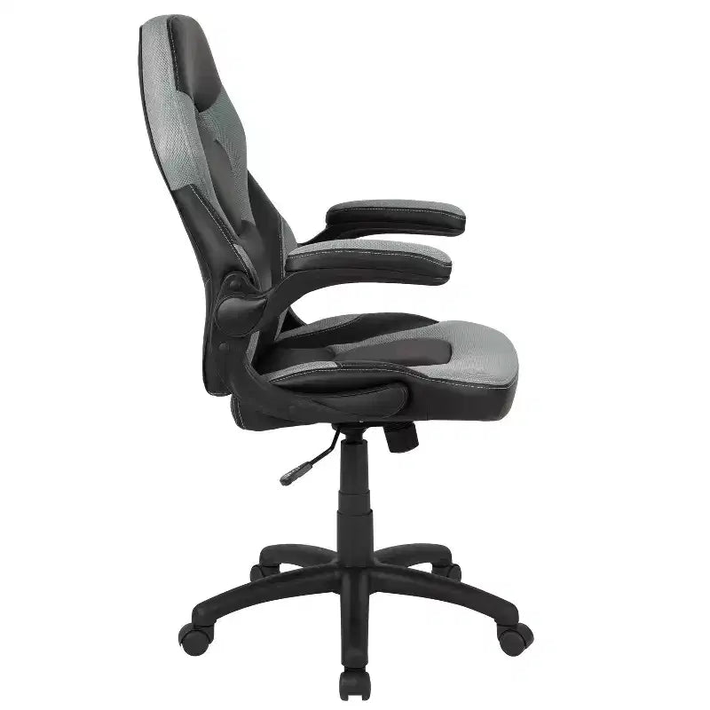 Sedia da gaming BlackArc High Back con rivestimento in similpelle, sedile girevole regolabile in altezza e braccioli imbottiti ribaltabili