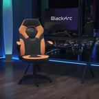 Sedia da gaming BlackArc High Back con rivestimento in similpelle, sedile girevole regolabile in altezza e braccioli imbottiti ribaltabili