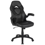 Sedia da gaming BlackArc High Back con rivestimento in similpelle, sedile girevole regolabile in altezza e braccioli imbottiti ribaltabili