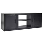 Mobile TV Costway 58'' Mobile con Consolle Centro Intrattenimento con 2 Armadietti per TV 65'' Naturale\Nero\Noce
