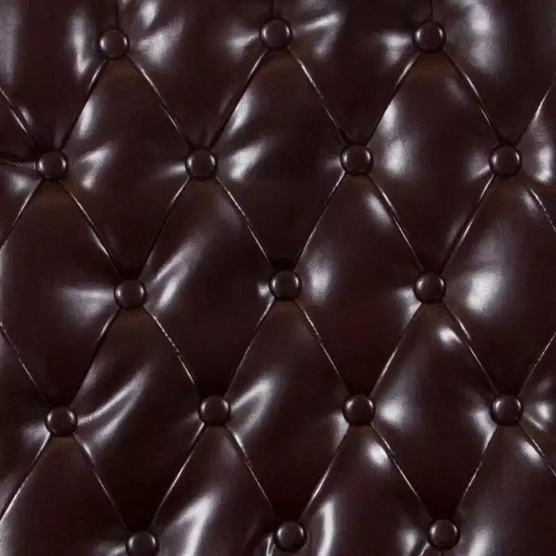 Sedia Emma and Oliver 4 PK Parsons con schienale arrotolato imbottito con bordo borchiato e telaio rifinito con feltrini in plastica