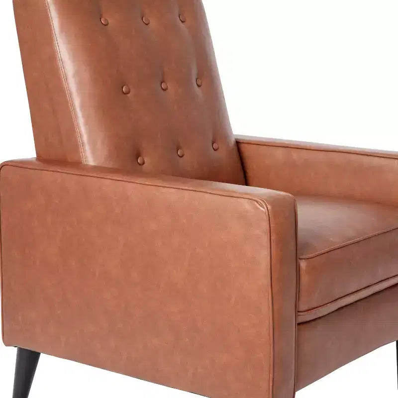 Poltrona reclinabile Darcy Merrick Lane, design moderno di metà secolo, imbottitura trapuntata, schienale ergonomico a spinta, per soggiorno