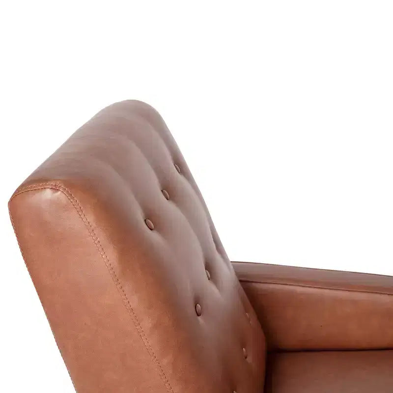 Poltrona reclinabile Darcy Merrick Lane, design moderno di metà secolo, imbottitura trapuntata, schienale ergonomico a spinta, per soggiorno