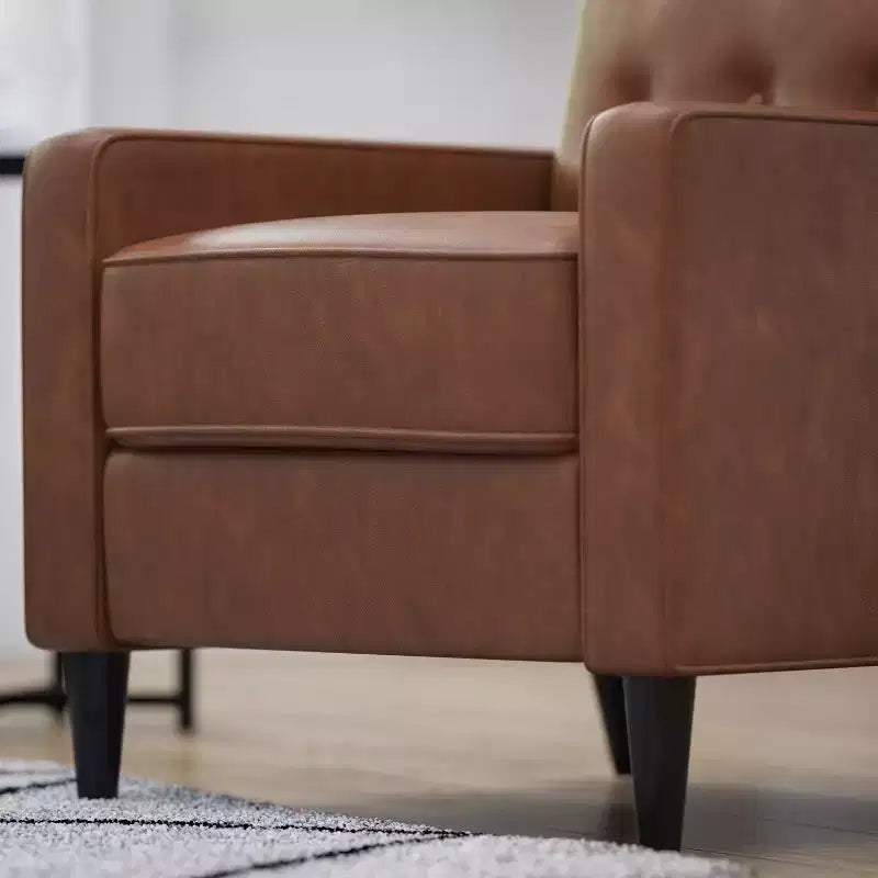 Poltrona reclinabile Darcy Merrick Lane, design moderno di metà secolo, imbottitura trapuntata, schienale ergonomico a spinta, per soggiorno