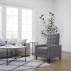 Poltrona reclinabile Darcy Merrick Lane, design moderno di metà secolo, imbottitura trapuntata, schienale ergonomico a spinta, per soggiorno