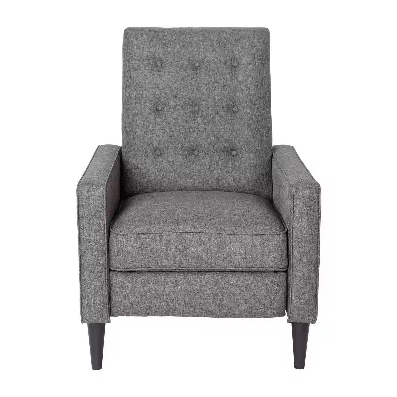 Poltrona reclinabile Darcy Merrick Lane, design moderno di metà secolo, imbottitura trapuntata, schienale ergonomico a spinta, per soggiorno