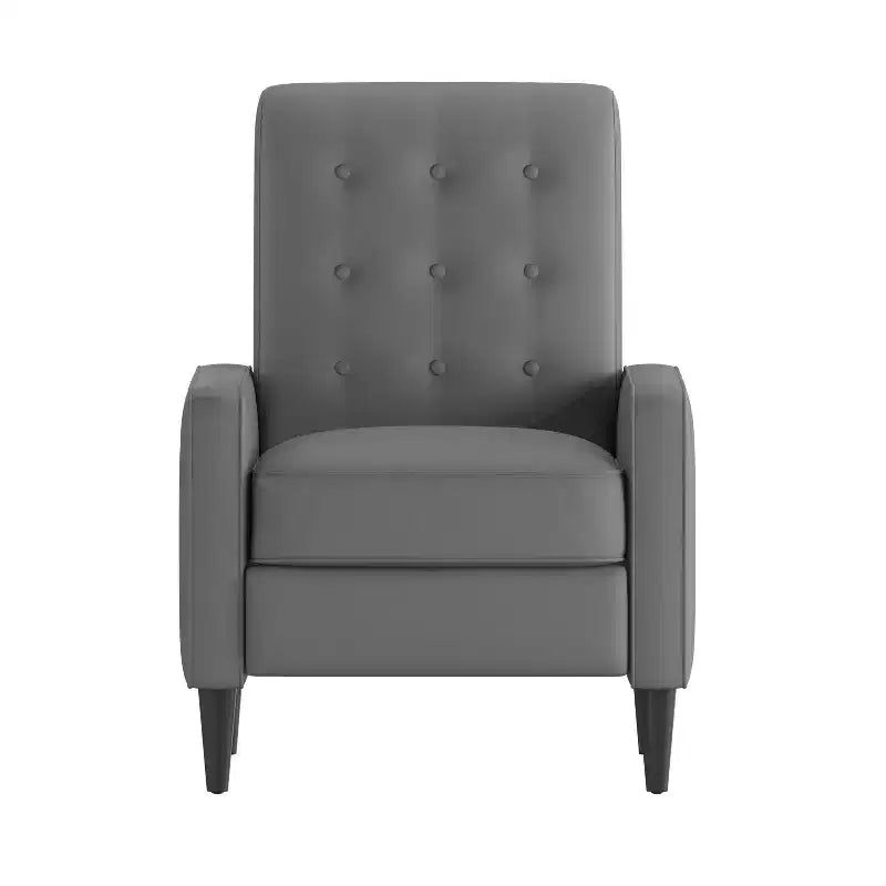 Poltrona reclinabile Darcy Merrick Lane, design moderno di metà secolo, imbottitura trapuntata, schienale ergonomico a spinta, per soggiorno