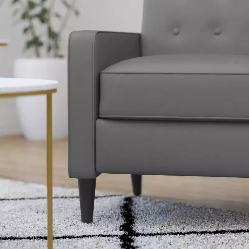 Poltrona reclinabile Darcy Merrick Lane, design moderno di metà secolo, imbottitura trapuntata, schienale ergonomico a spinta, per soggiorno