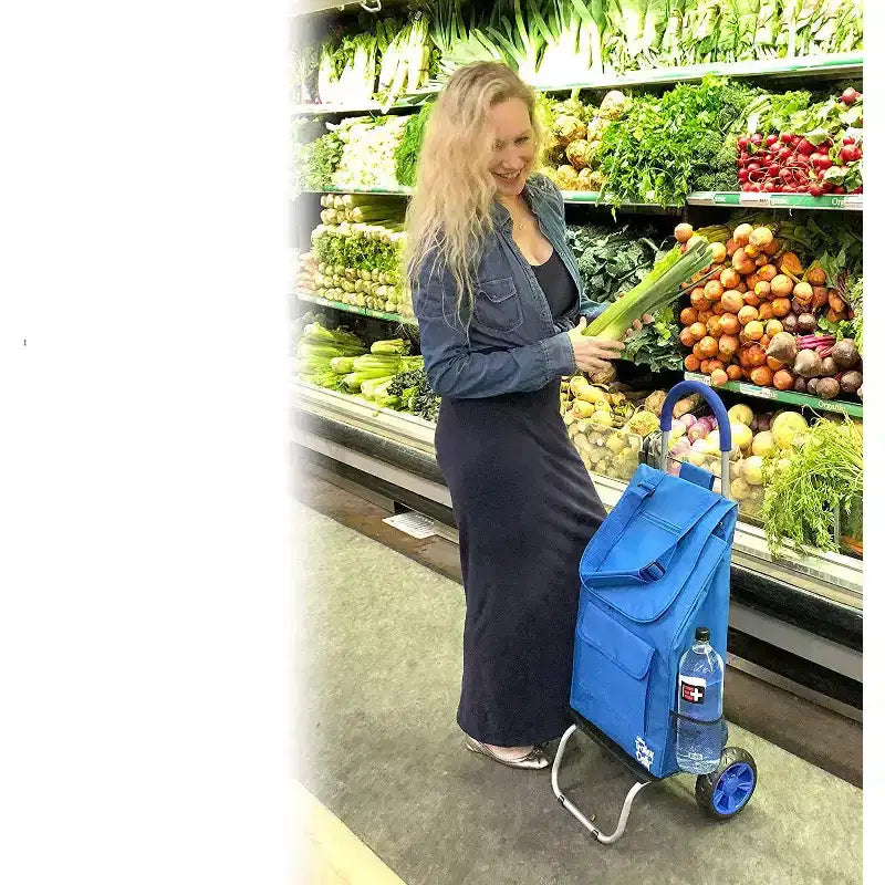 dbest products Trolley Dolly Carrello della spesa pieghevole con ruote, borsa rimovibile, carrello a mano personale con ruote