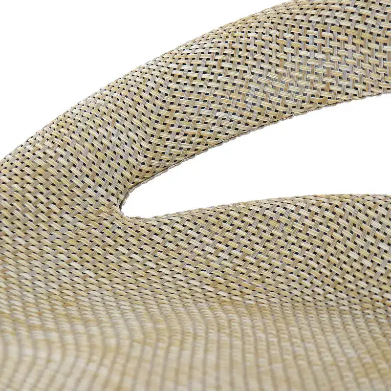 Sgabello da bar regolabile Elama a 2 pezzi in rattan grigio con base cromata