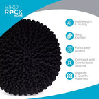 BirdRock Home Pouf Rotondo Poggiapiedi Ottomana - Nero