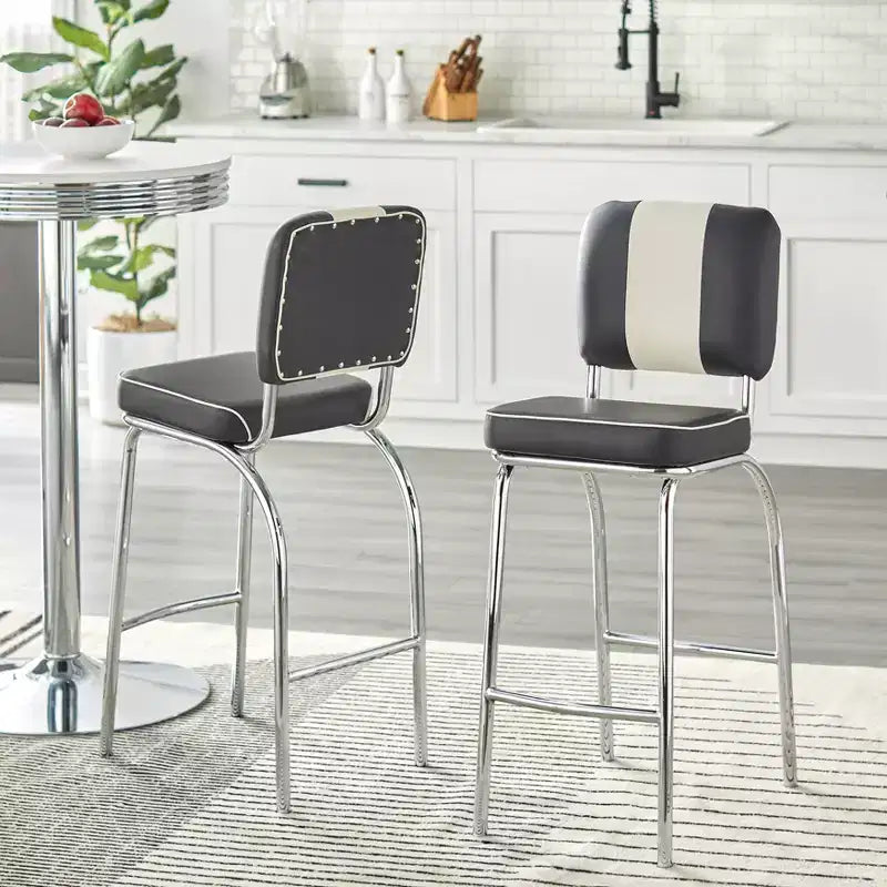 Set di 2 sgabelli da bar alti 30 Raleigh Retro - Buylateral