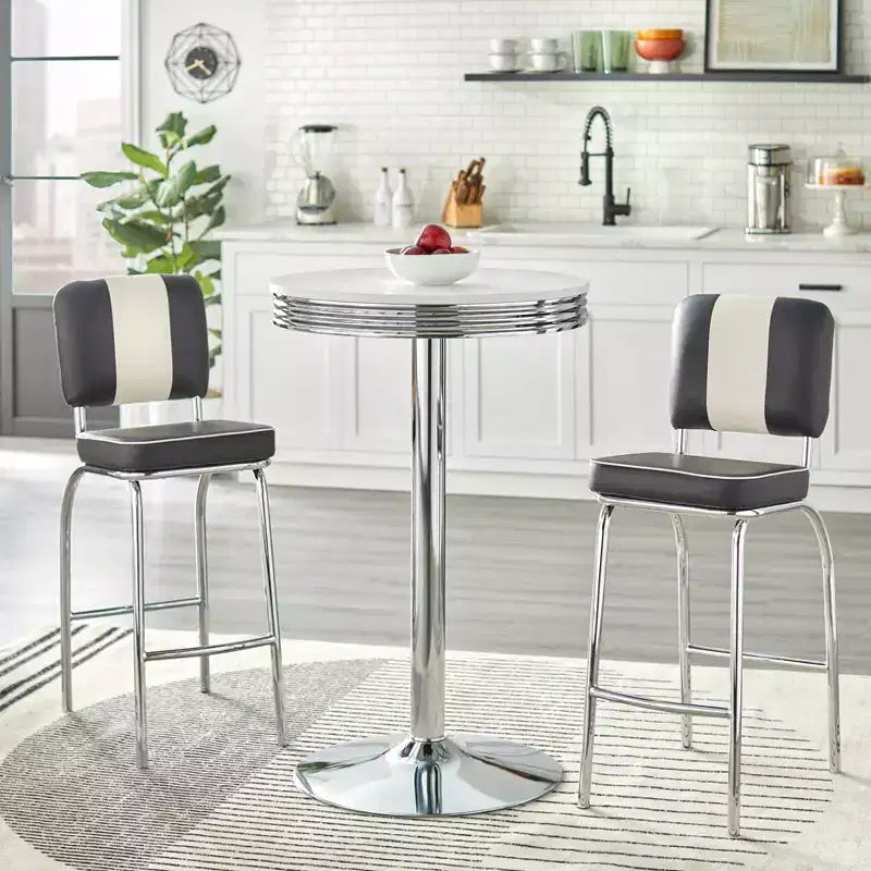 Set di 2 sgabelli da bar alti 30 Raleigh Retro - Buylateral