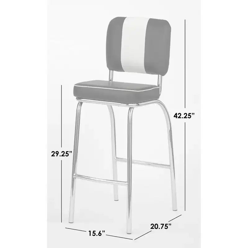 Set di 2 sgabelli da bar alti 30 Raleigh Retro - Buylateral