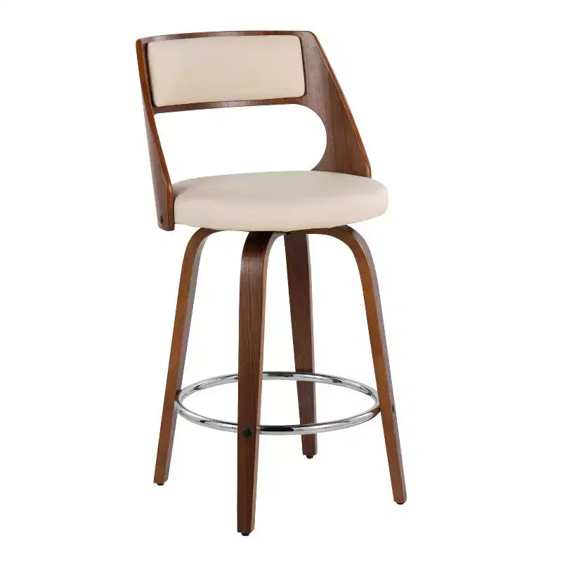 Set di 2 sgabelli da bar imbottiti Cecina altezza bancone - Lumisource