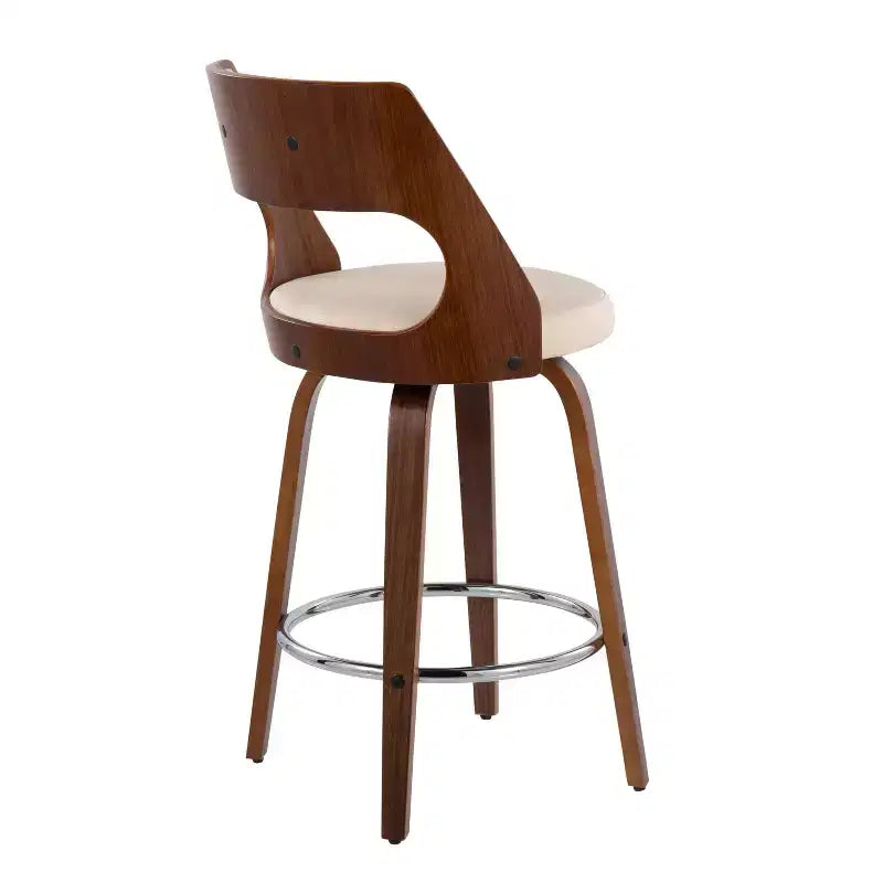 Set di 2 sgabelli da bar imbottiti Cecina altezza bancone - Lumisource